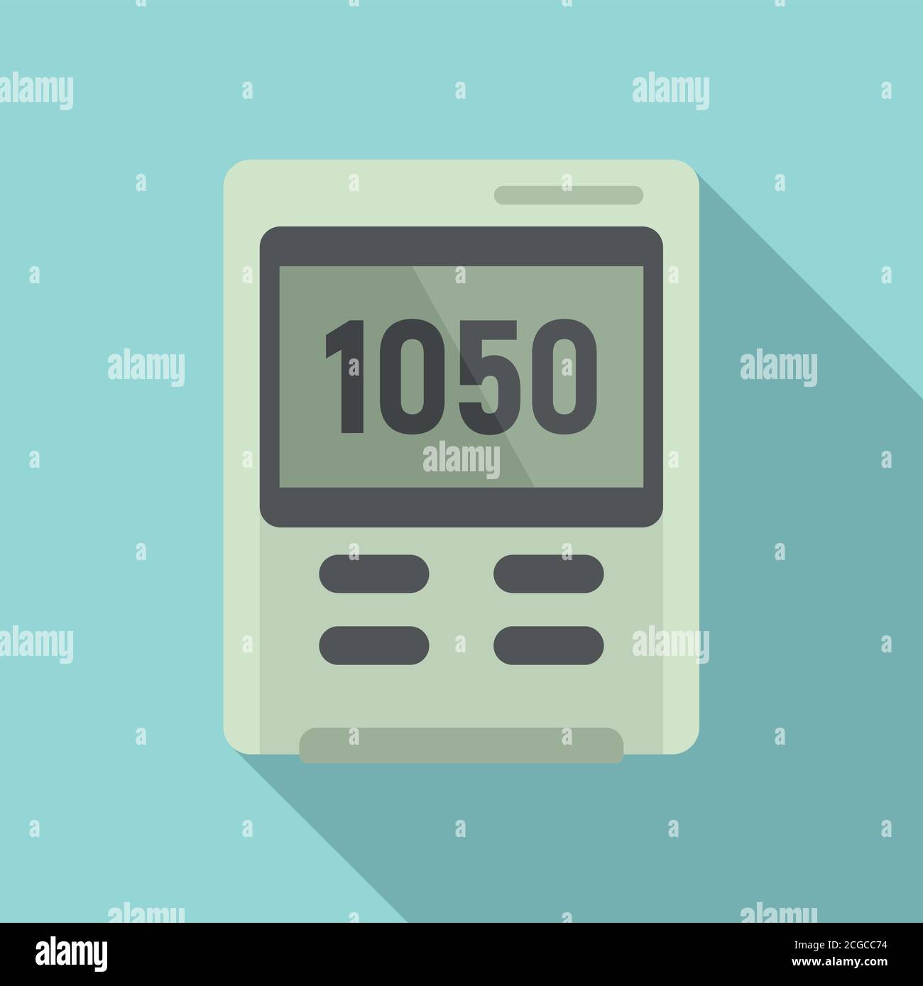 Dashboard barometer icon. Flat illustration of dashboard barometer ...