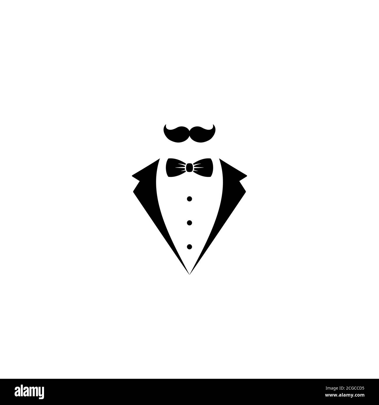 Bow Tie Suit Vector