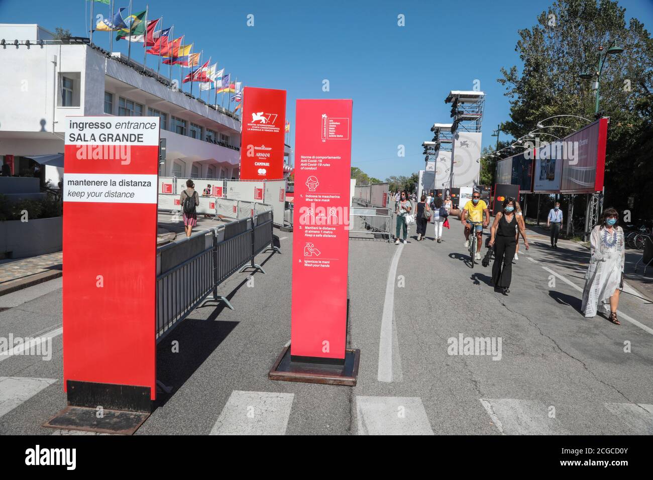 MOSTRA VENICE FILM FESTIVAL IS OPENING DESPITE CORONAVIRUS Stock Photo