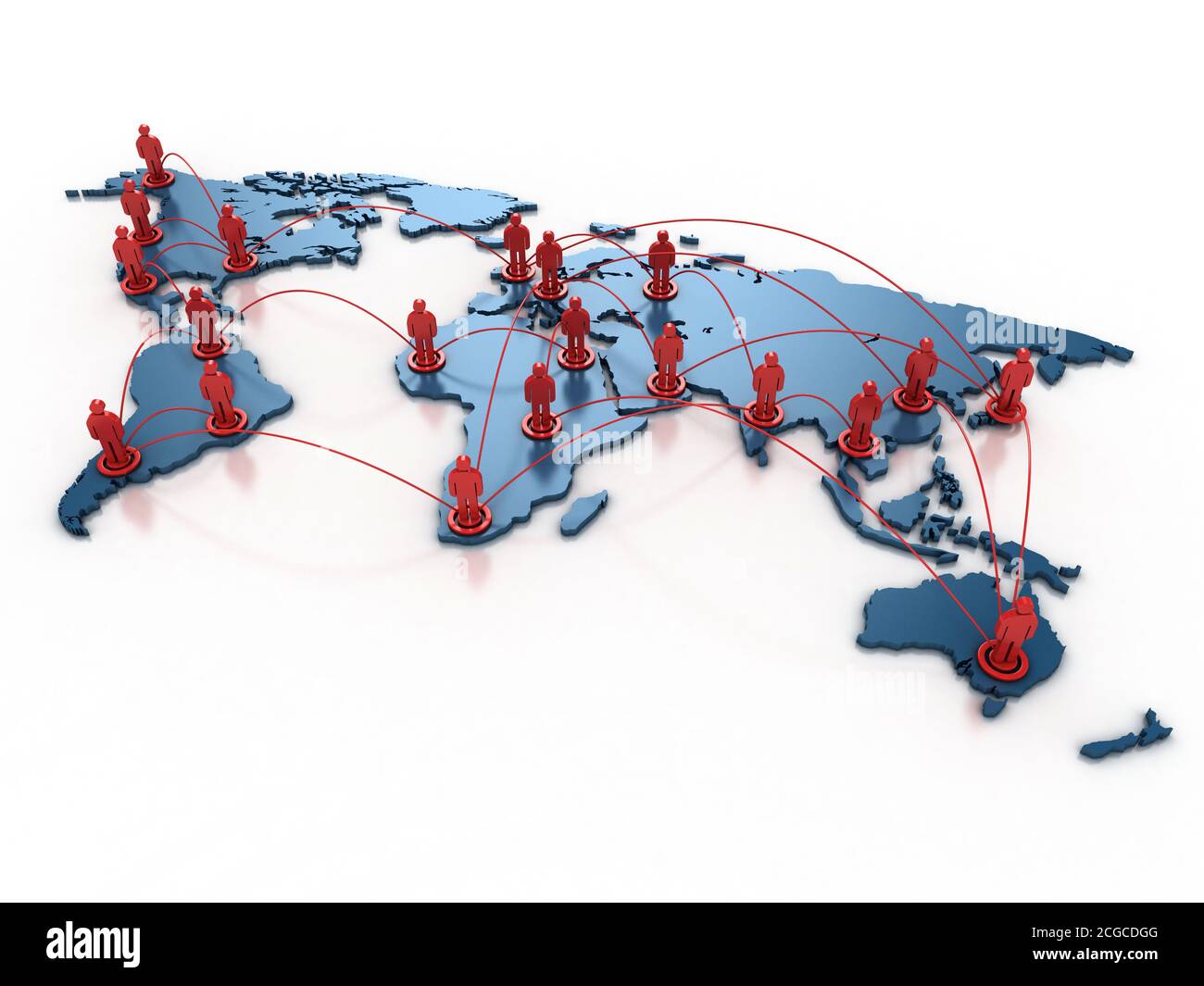 Connecting map abstract hi-res stock photography and images - Alamy