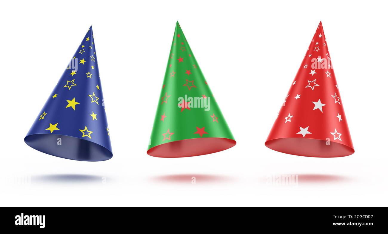 Party caps set colorful hi-res stock photography and images - Alamy