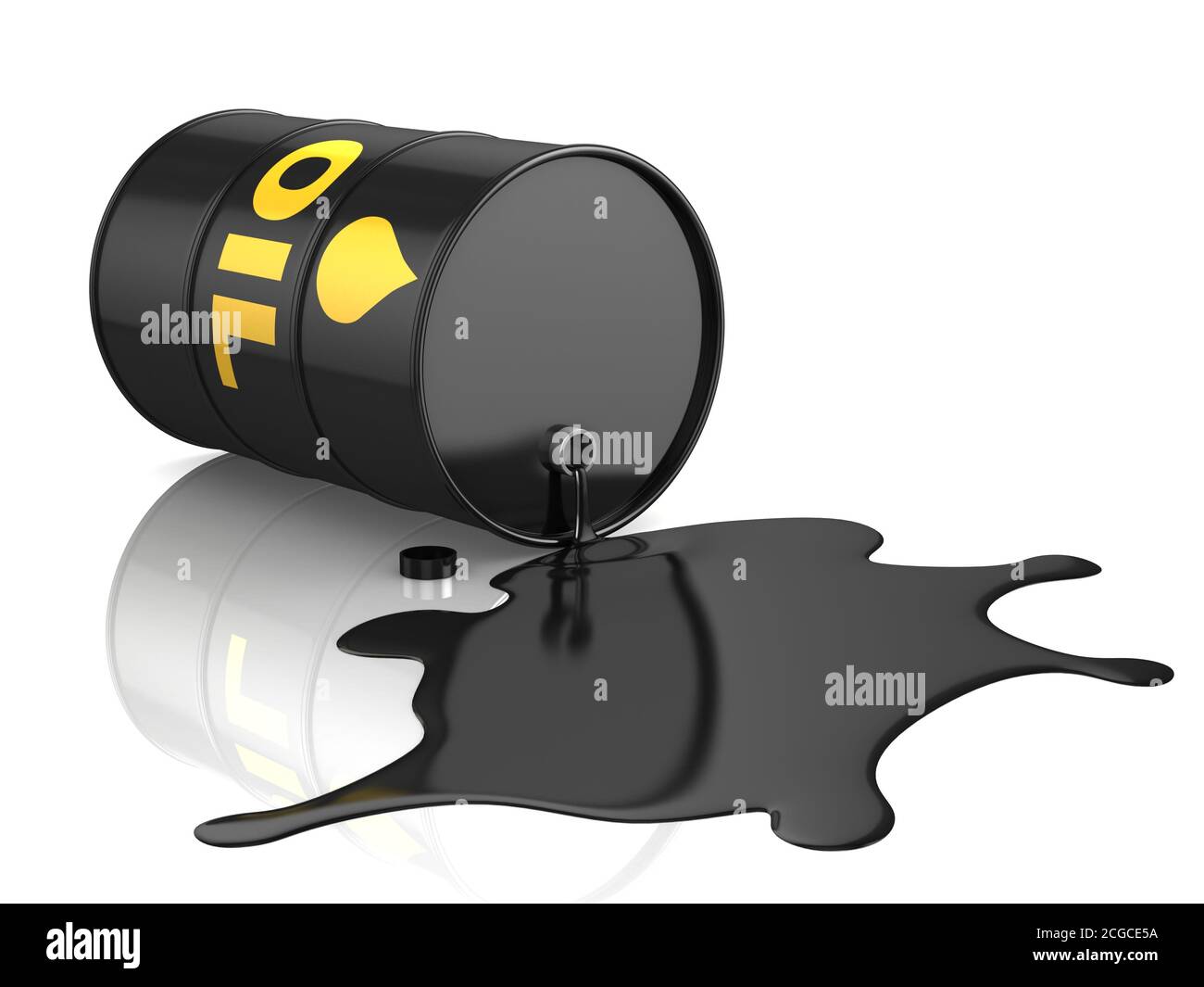 black oil spill 3d illustration Stock Photo Alamy