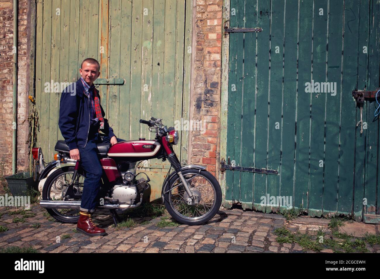 70s youth culture - Bolt Motorcycles - Stoke Newington - London - UK Stock Photo
