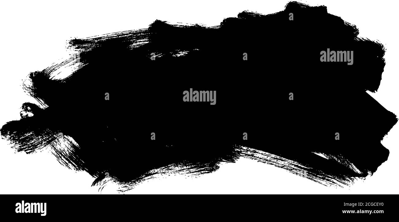 Vector black paint, ink brush stroke shape Stock Vector Image & Art - Alamy