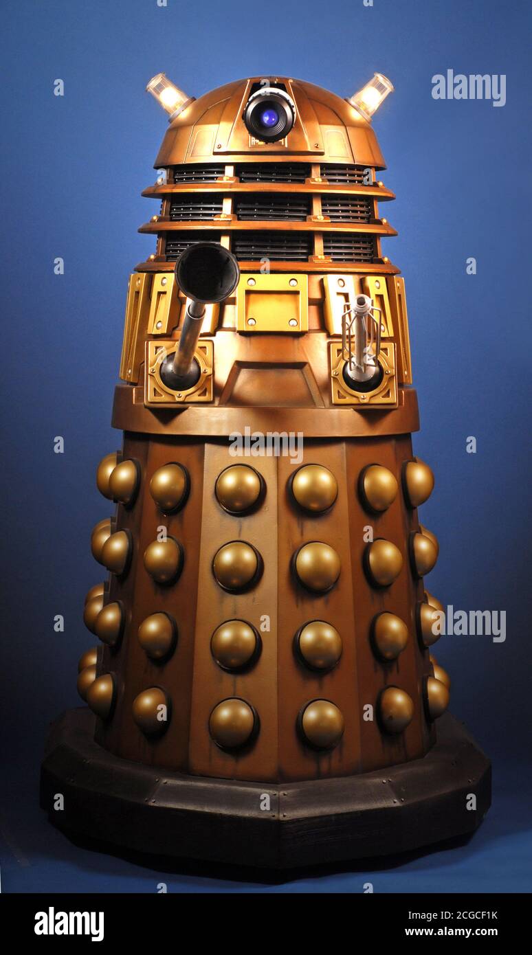 Gold Dalek from Doctor Who Stock Photo