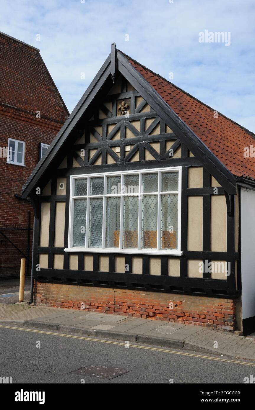 Single bay timber framed building, Middleton Street, Wymondham, Norfolk Stock Photo