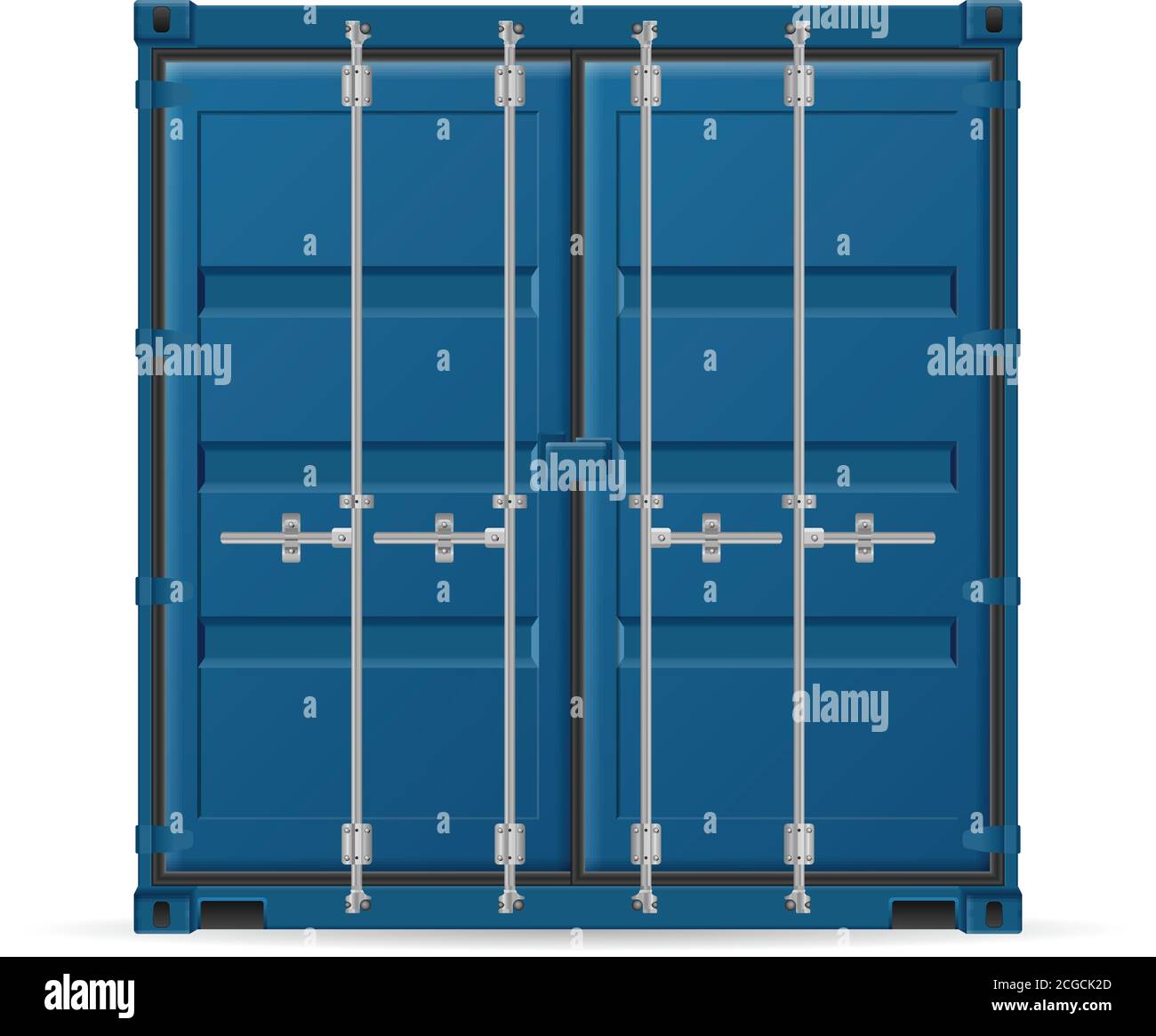 White Container Vector Cargo container on a white background. Vector illustration Stock Vector ...