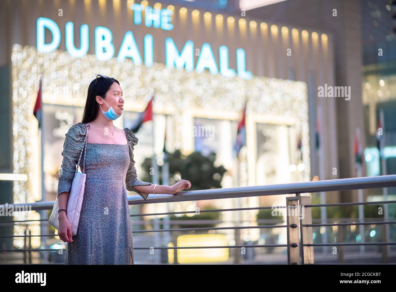 Dubai, United Arab Emirates August 25, 2020 Asian woman wearing