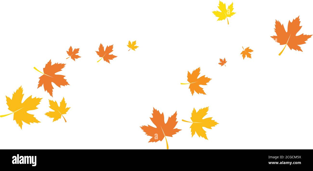 autumn Leaf background template vector illustration Stock Vector Image ...
