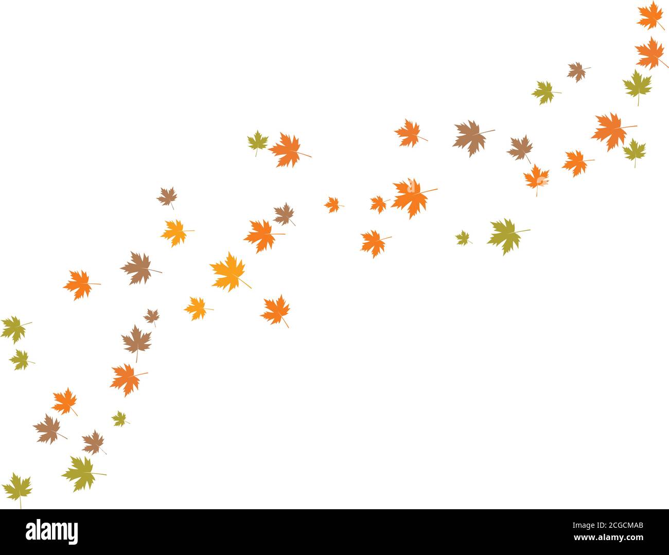 autumn Leaf background template vector illustration Stock Vector Image ...