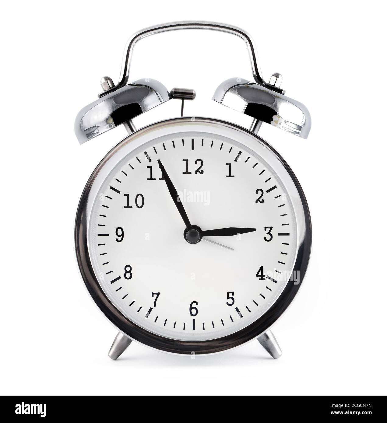 alarm clock, isolated on white background Stock Photo - Alamy
