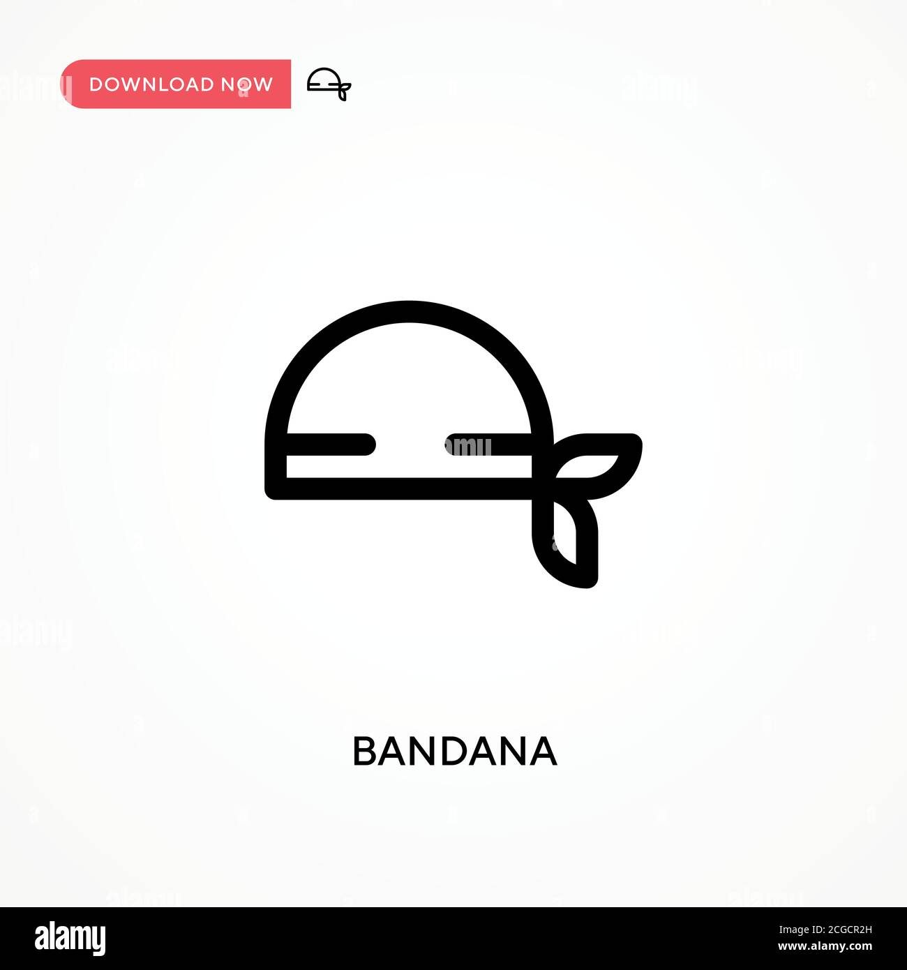 Bandana Simple vector icon. Modern, simple flat vector illustration for ...