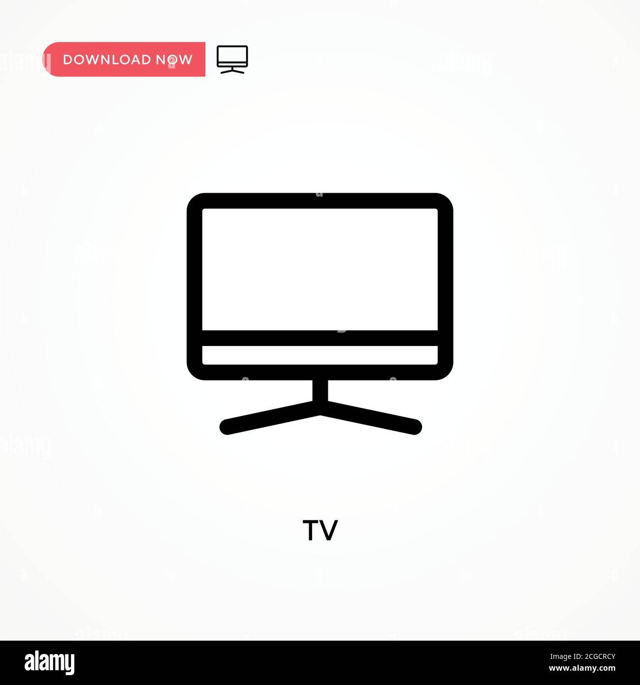 Tv Simple vector icon. Modern, simple flat vector illustration for web ...