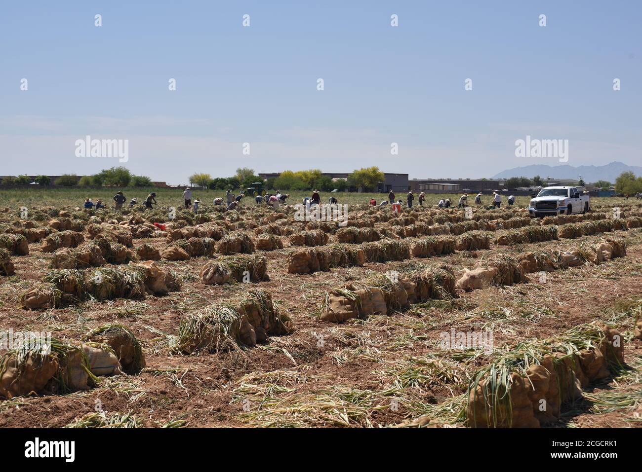 Tolleson, AZ. U.S.A. 4/10/2020. Rousseau Farming. John Deere 2277130 w