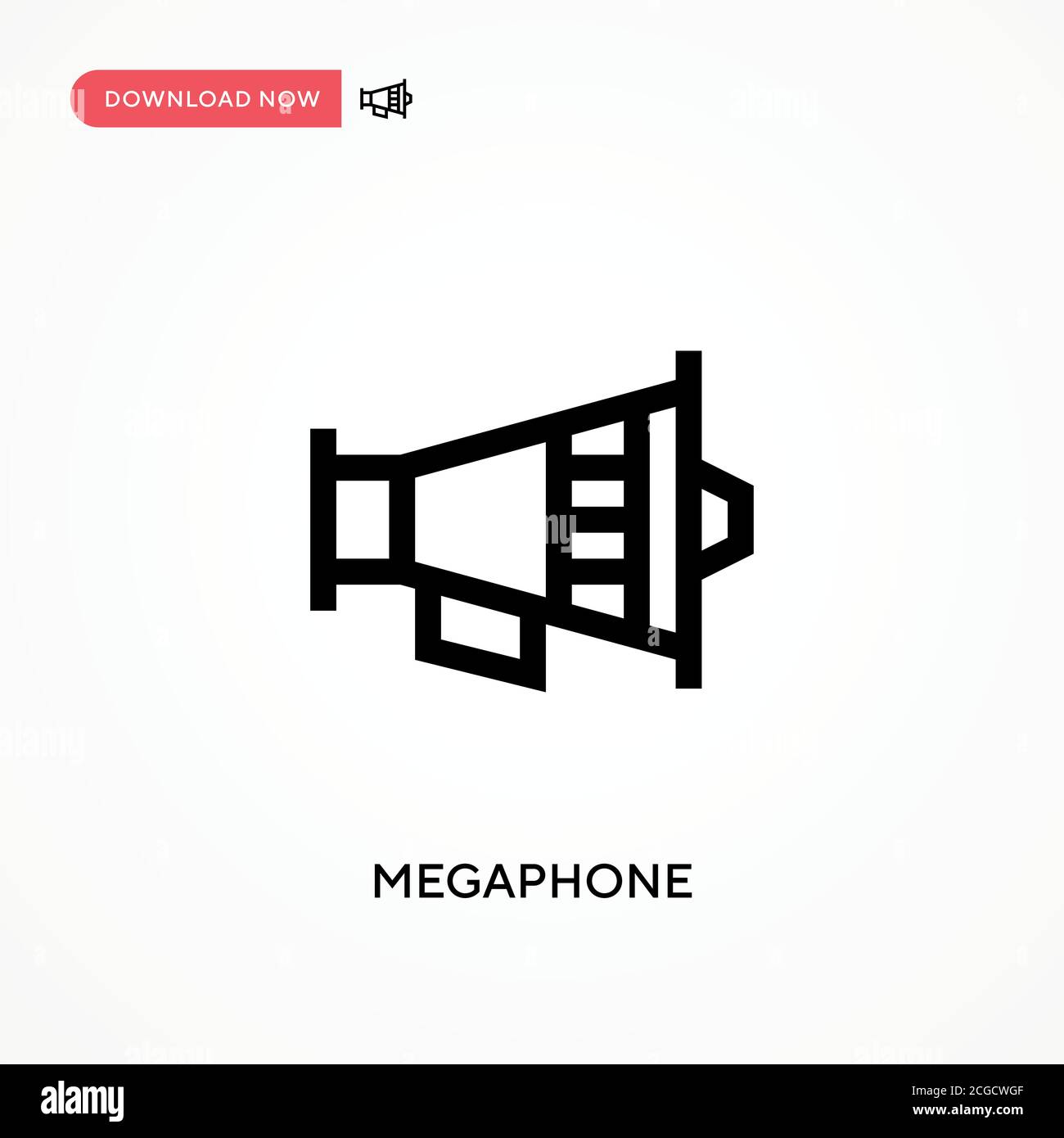 Megaphone Simple vector icon. Modern, simple flat vector illustration ...