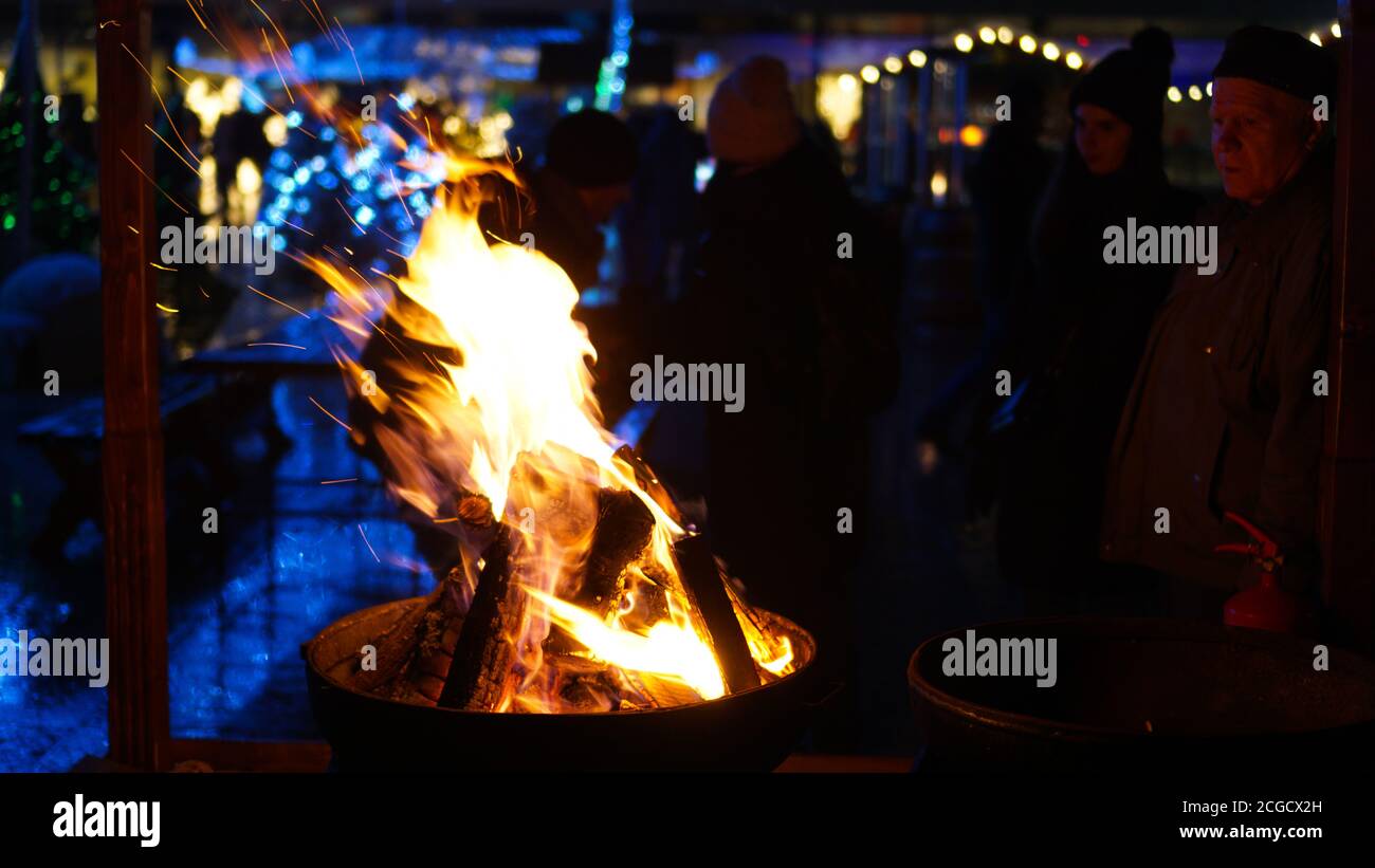 Visitor enjoying the Mimi Castle wine festival in Chisinau, Moldova