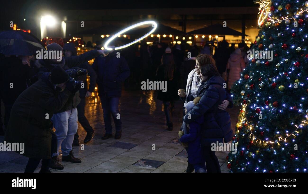 Visitor enjoying the Mimi Castle wine festival in Chisinau, Moldova Stock Photo Alamy