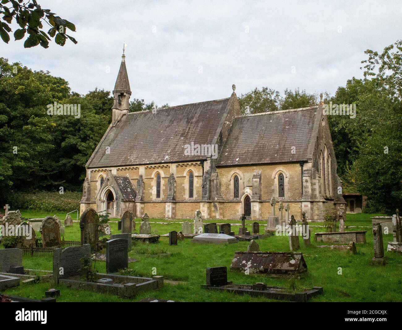 St Teilo’s Church, Merthyr Mawr village. Near Bridgend South Wales UK Stock Photo