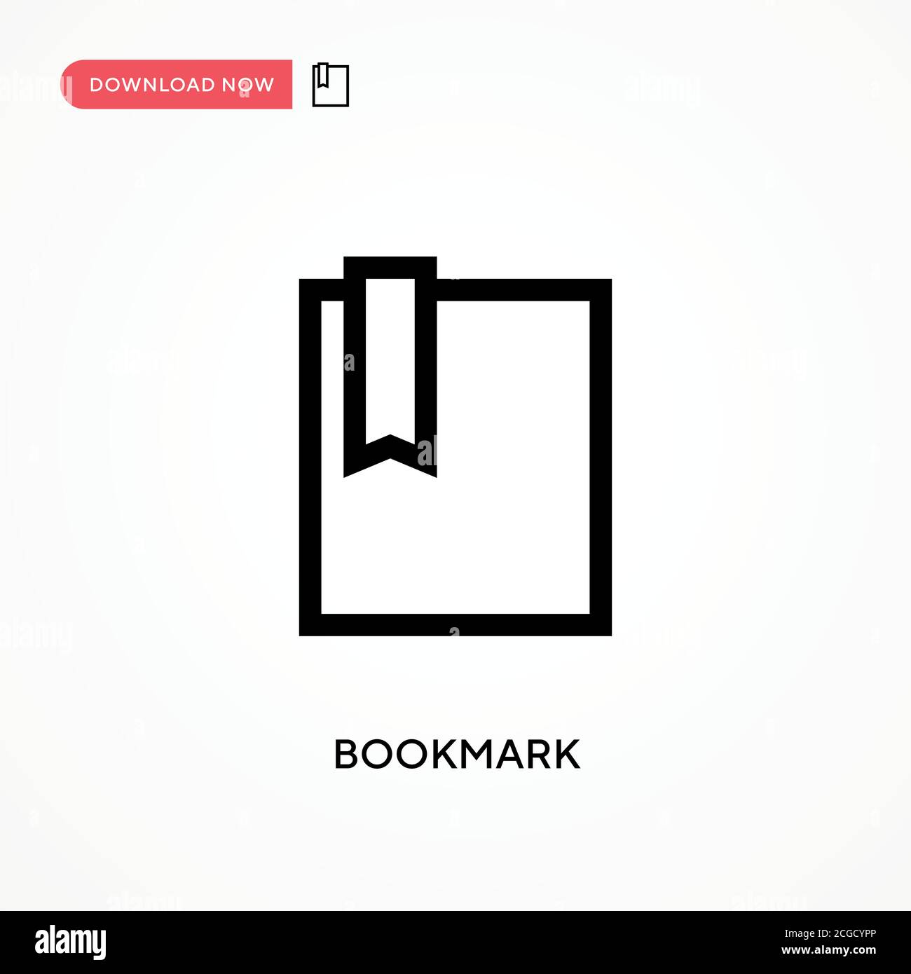 Bookmark Simple vector icon. Modern, simple flat vector illustration ...