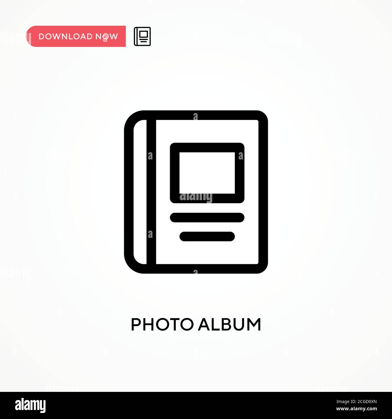 Photo album Simple vector icon. Modern, simple flat vector illustration ...