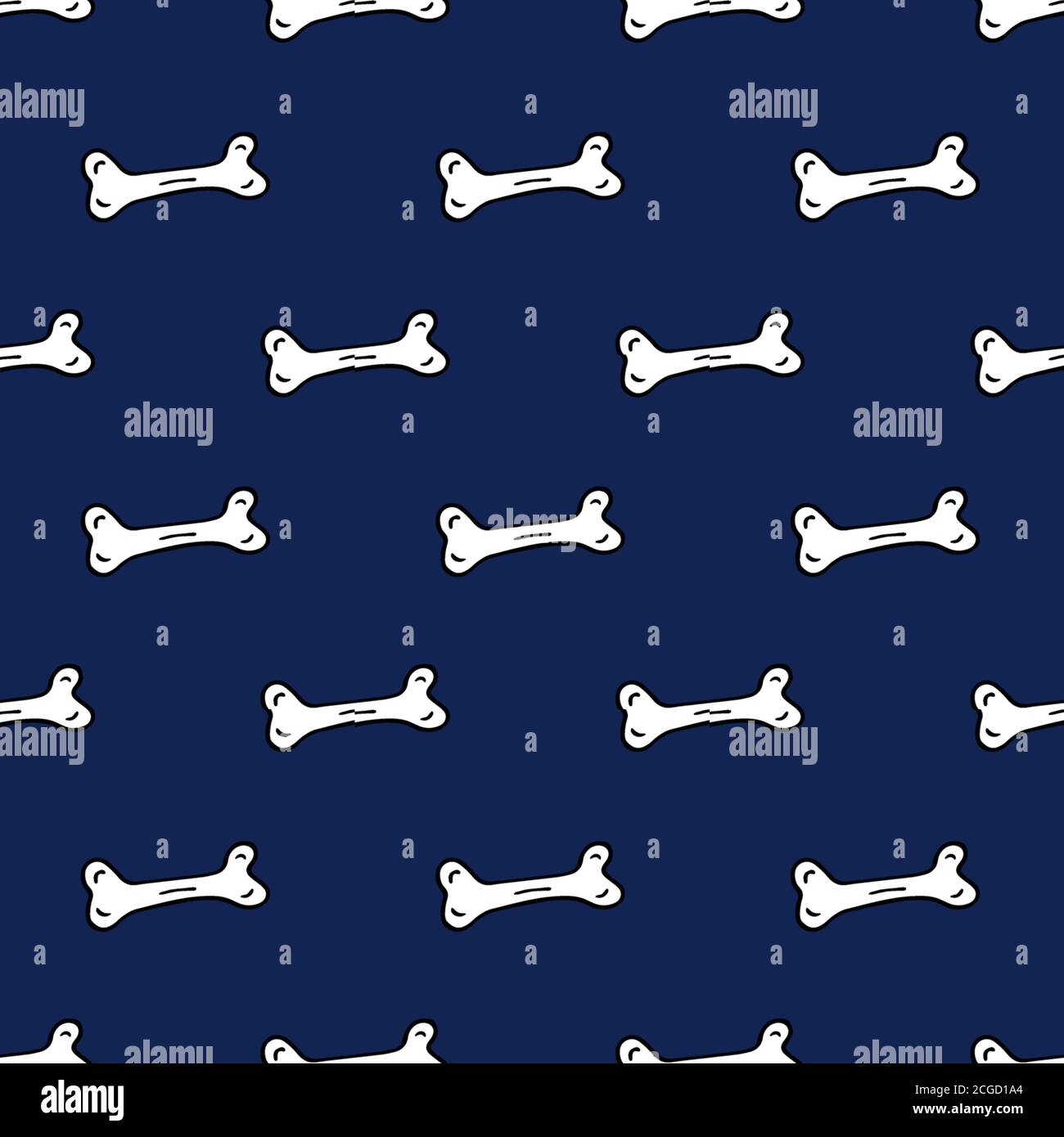 Blue Dog Bone Background
