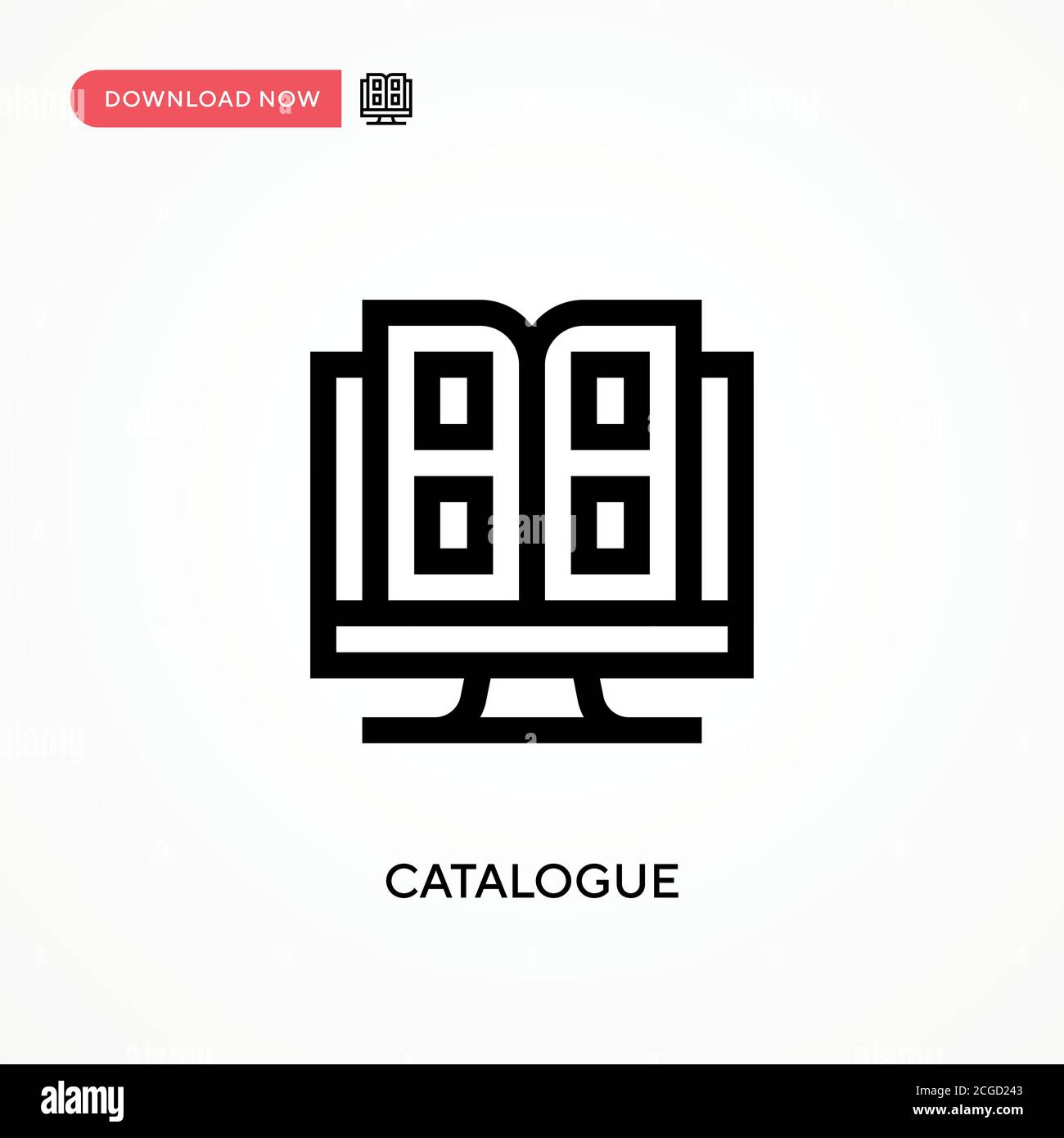 Catalogue Simple vector icon. Modern, simple flat vector illustration ...