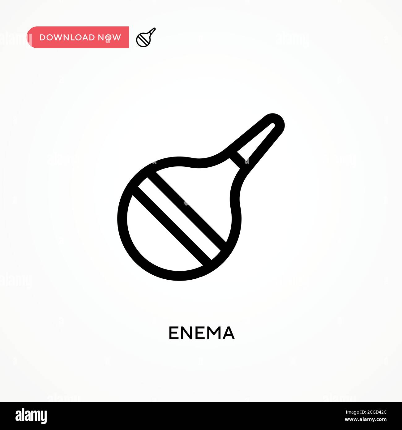 Enema Simple vector icon. Modern, simple flat vector illustration for web site or mobile app Stock Vector