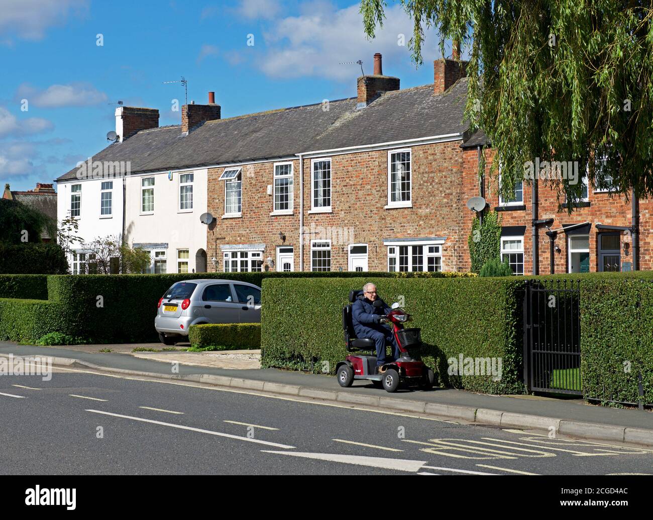 Houses in the village of North Yorkshire, England UK
