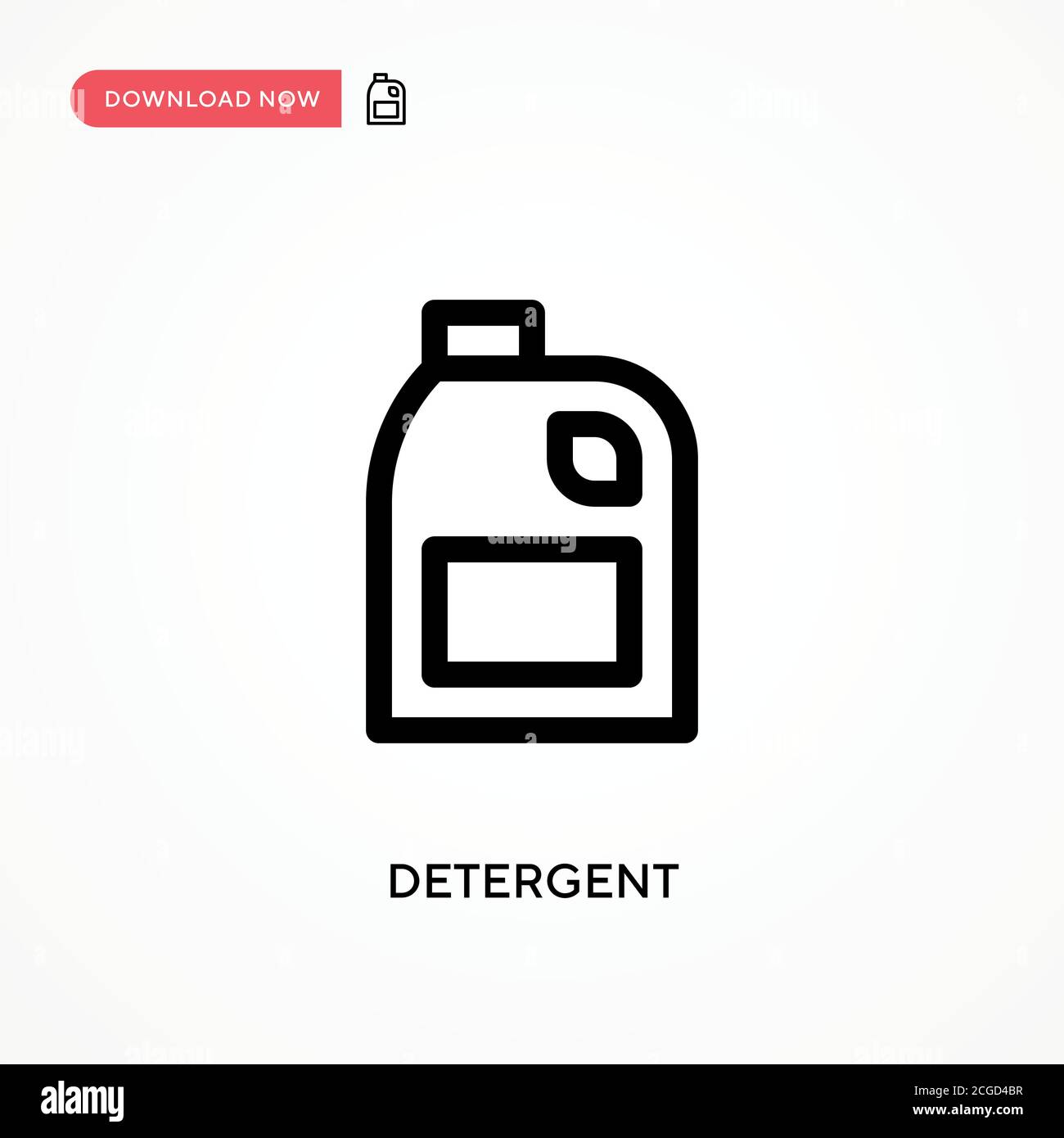 Detergent Simple vector icon. Modern, simple flat vector illustration for web site or mobile app Stock Vector
