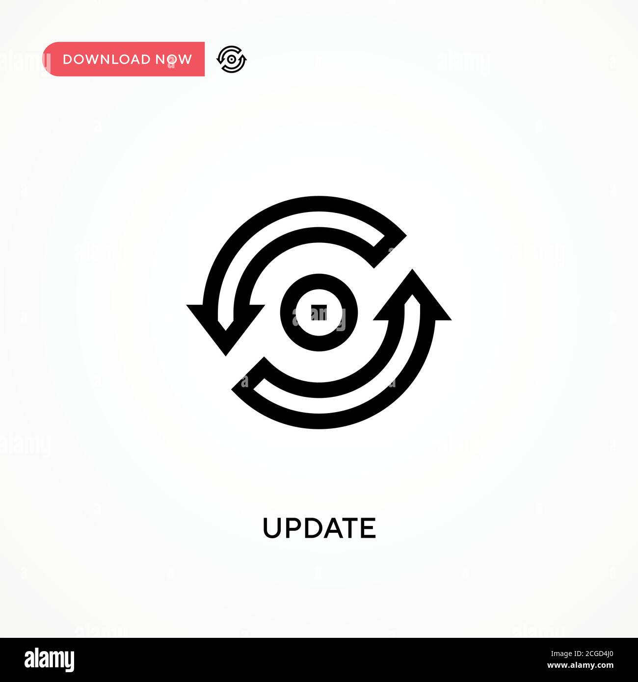 Update Simple vector icon. Modern, simple flat vector illustration for web site or mobile app Stock Vector