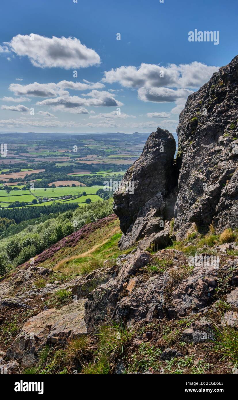 The Needle's Eye, The Wrekin, Shropshire Stock Photo Alamy