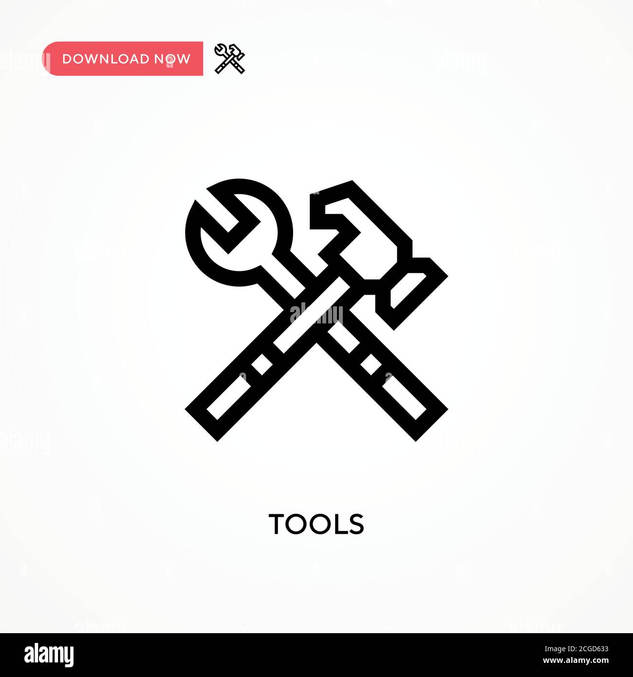 Tools Simple vector icon. Modern, simple flat vector illustration for ...