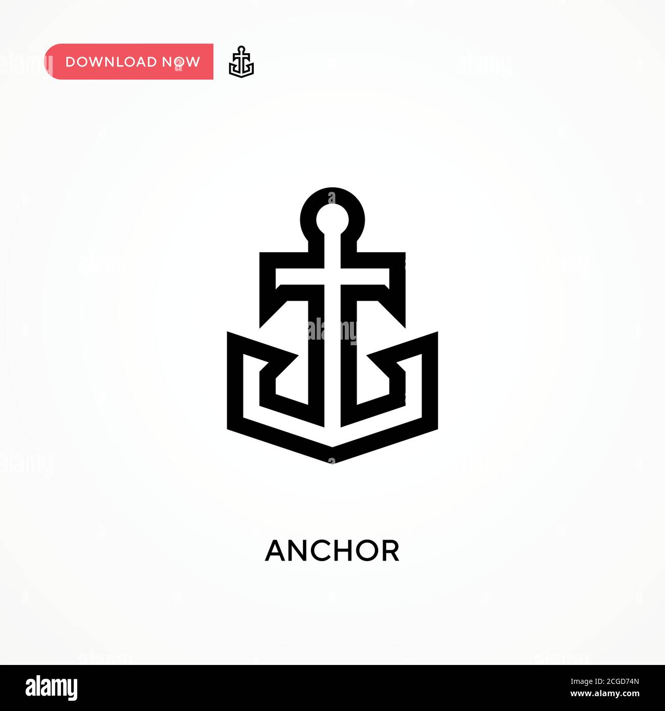 Anchor Simple vector icon. Modern, simple flat vector illustration for web  site or mobile app Stock Vector Image & Art - Alamy