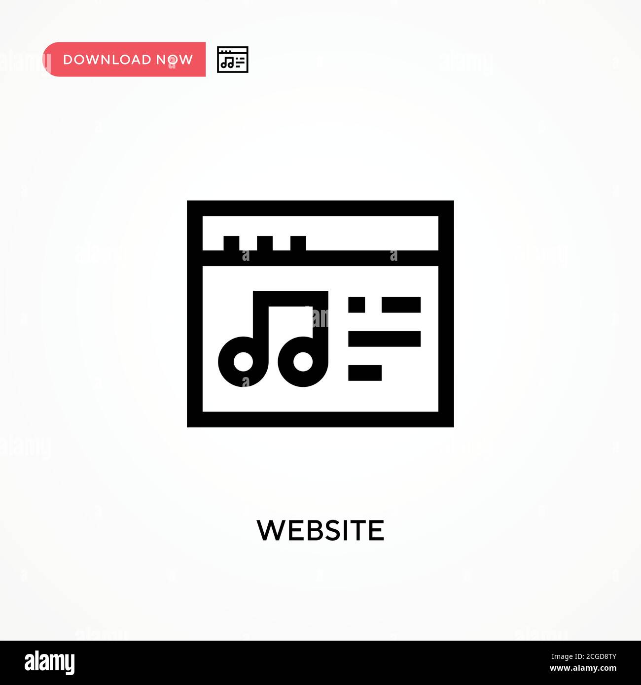 Website Simple vector icon. Modern, simple flat vector illustration for ...