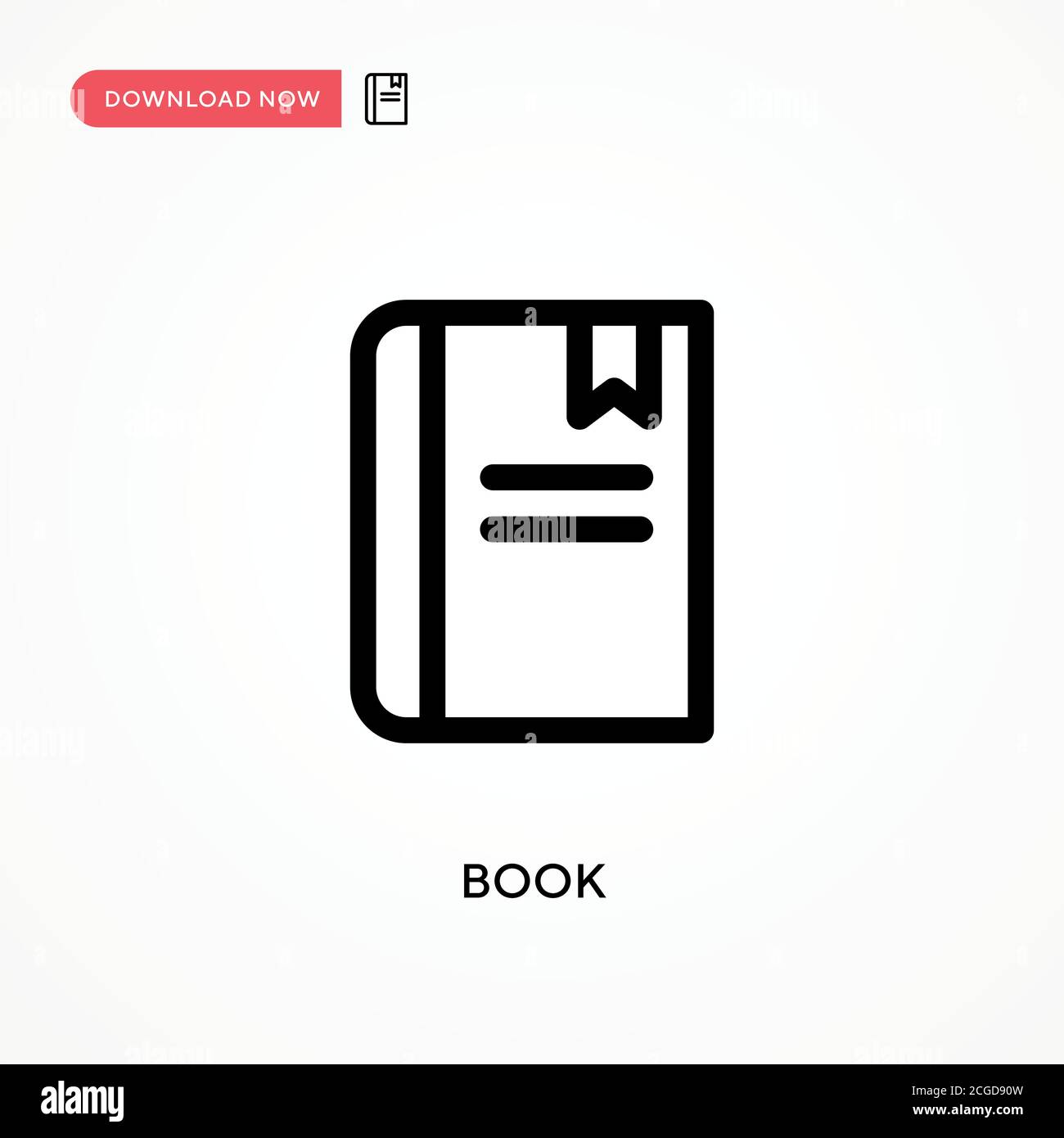 Book Simple vector icon. Modern, simple flat vector illustration for ...