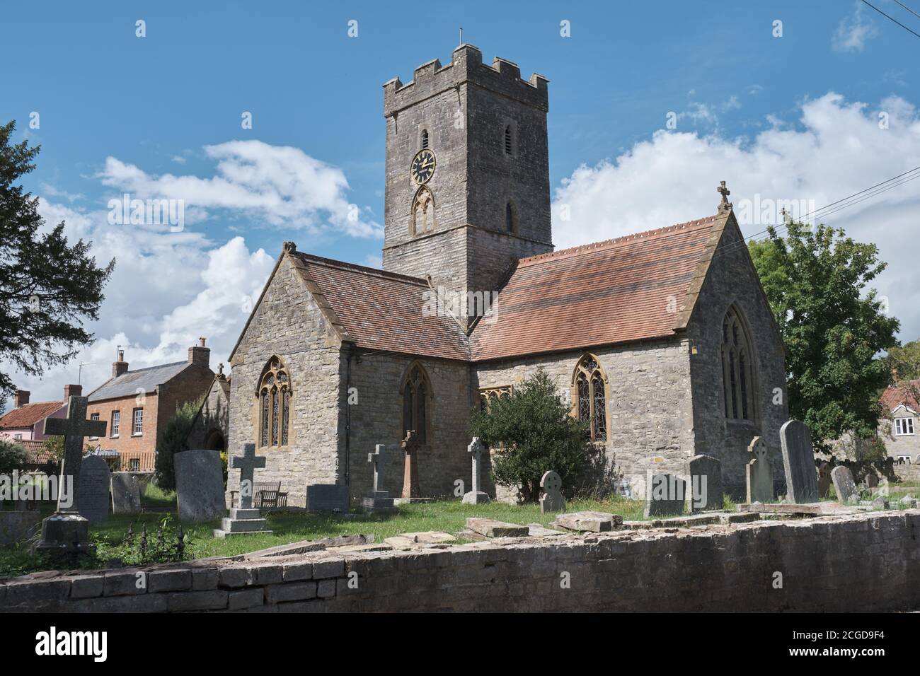Bawdrip Parish Church Stock Photo