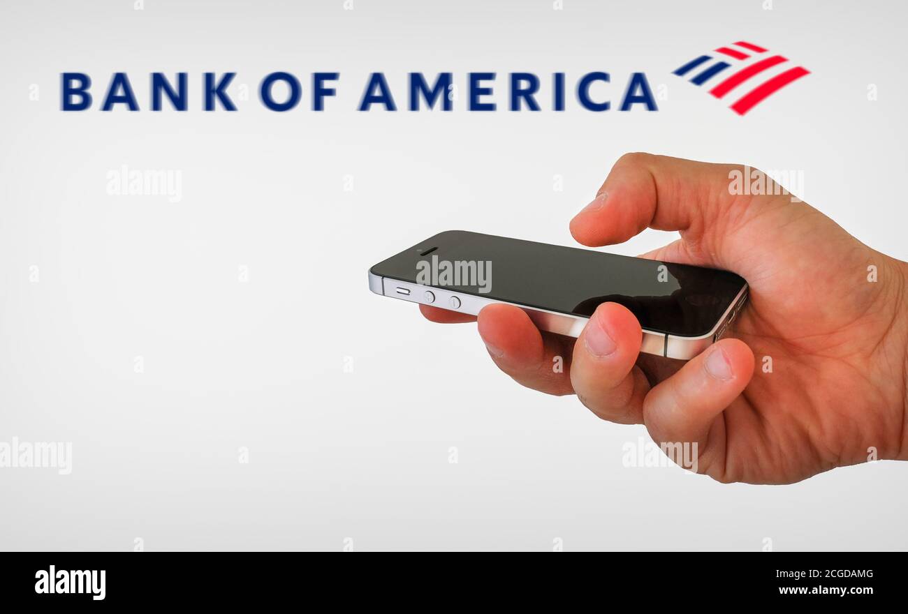 Bank of America logo Stock Photo