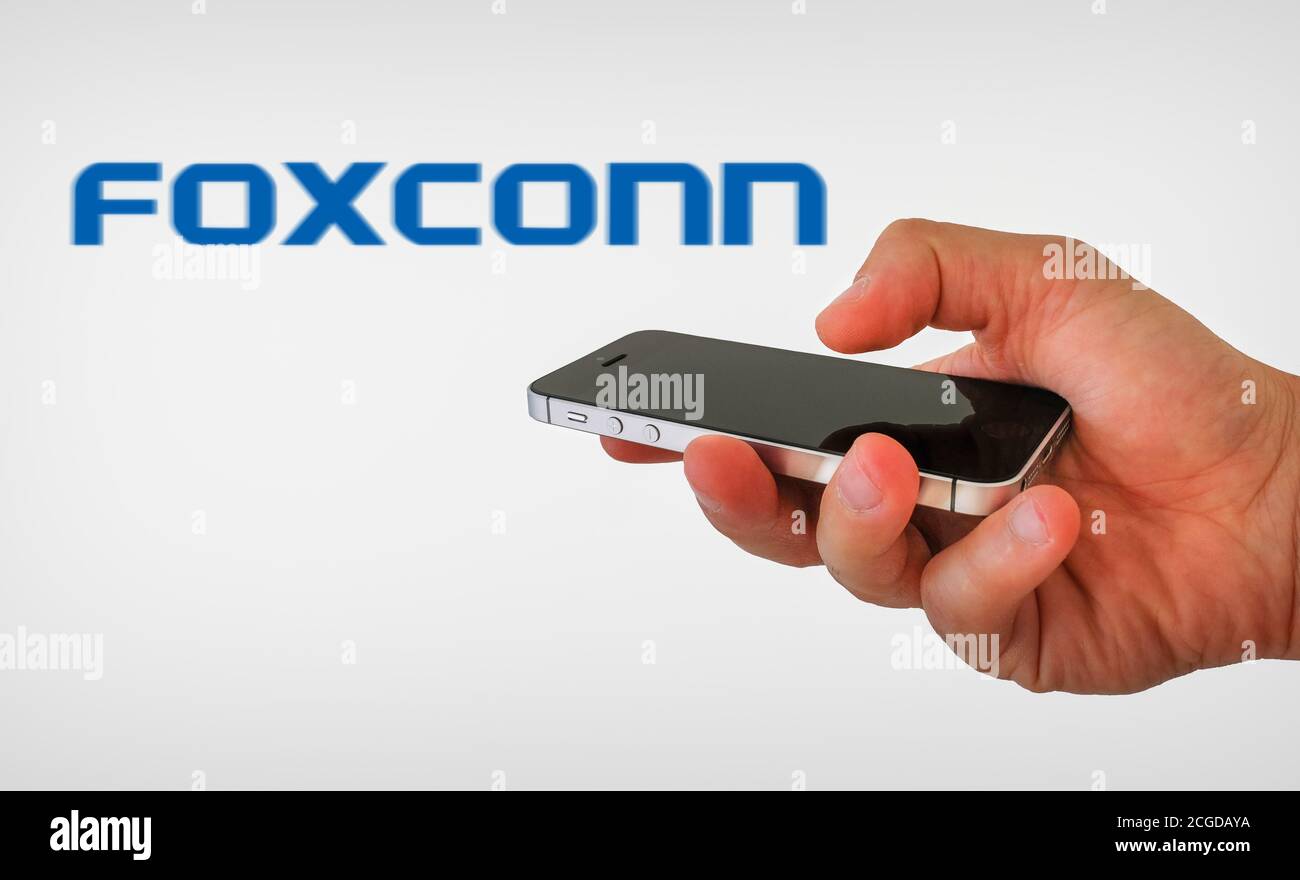 Foxconn logo Stock Photo