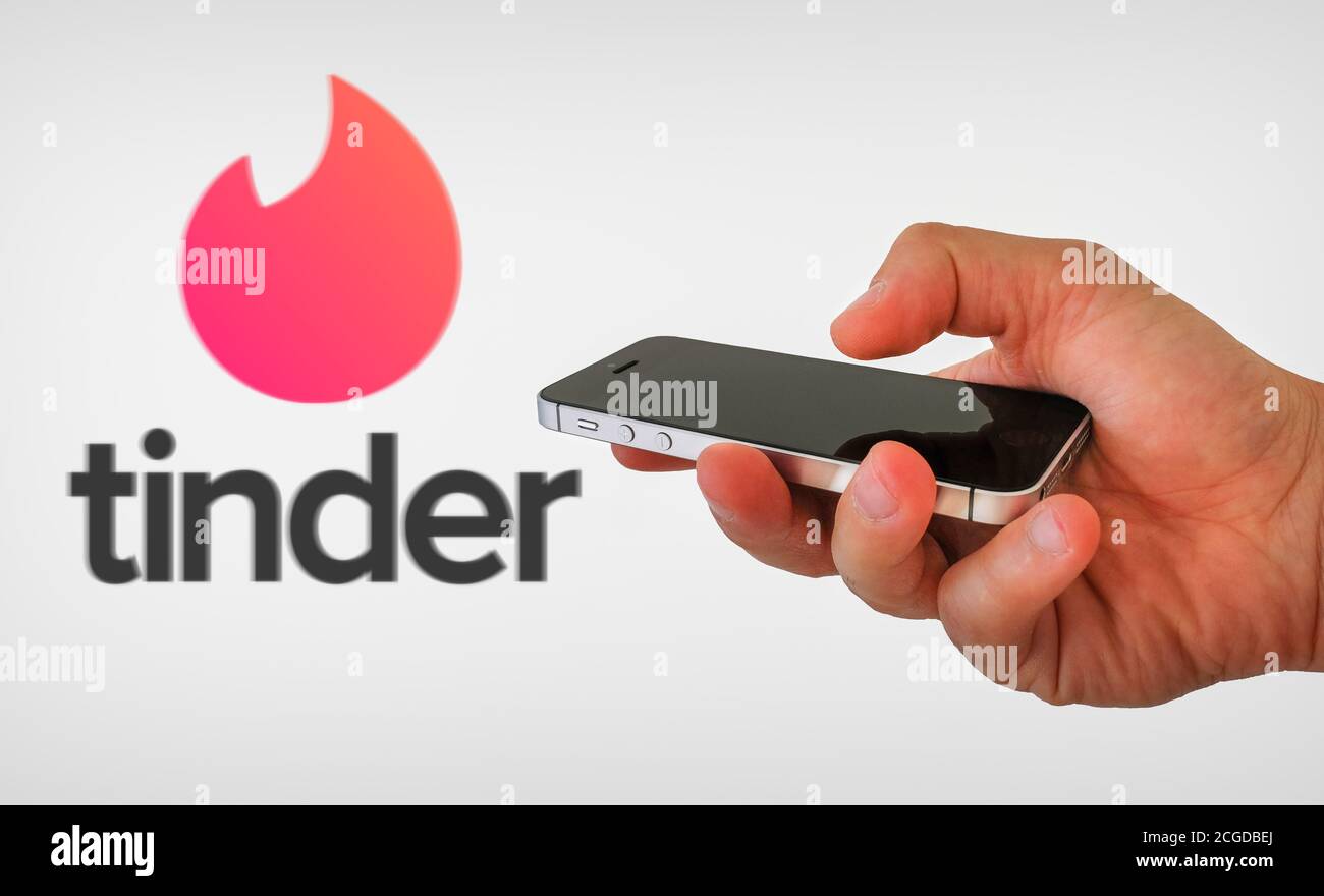Tinder logo Stock Photo