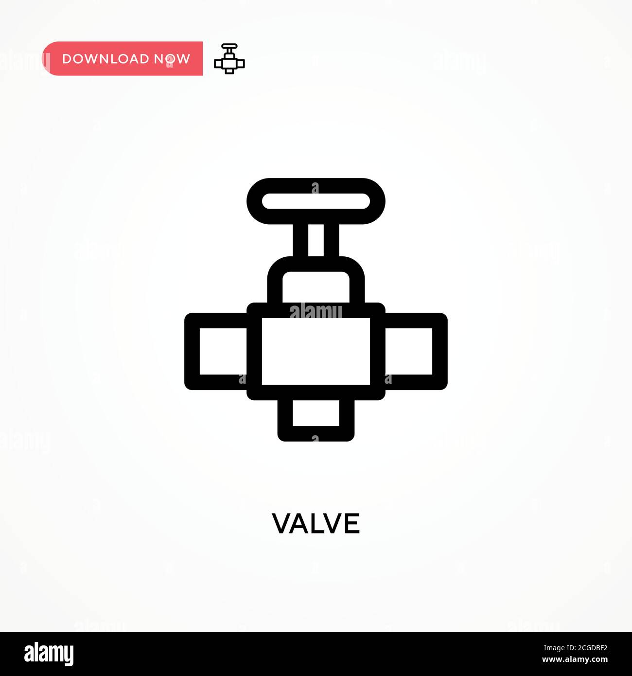 Valve Simple vector icon. Modern, simple flat vector illustration for ...