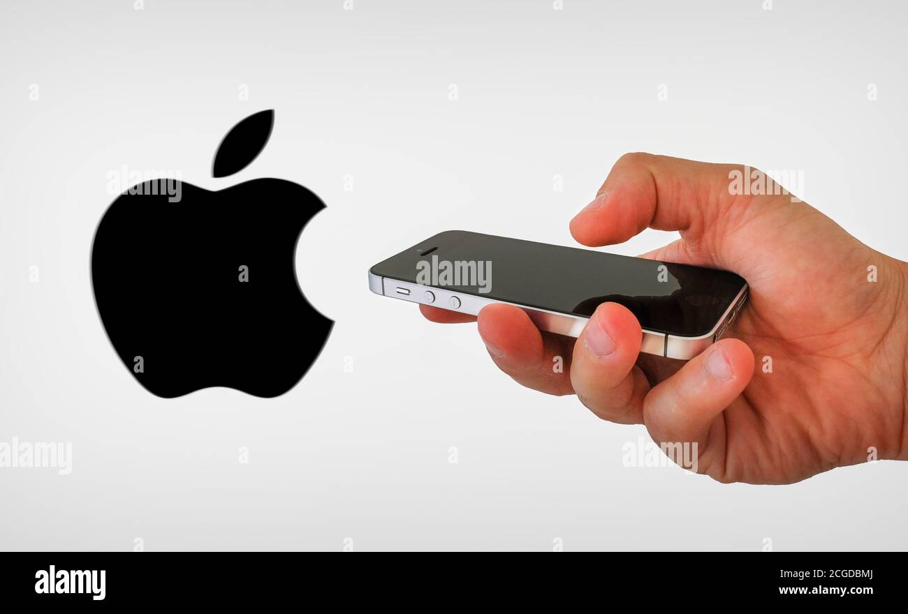 Apple logo Stock Photo