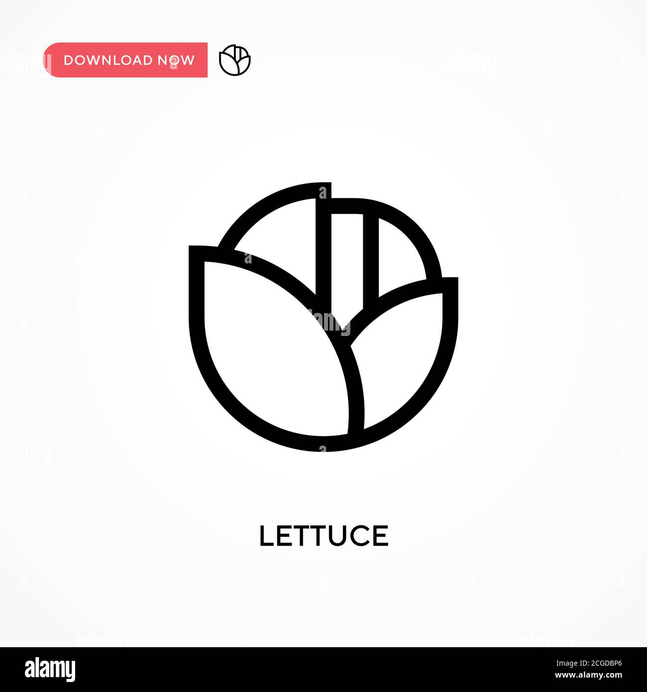 Lettuce Simple vector icon. Modern, simple flat vector illustration for ...