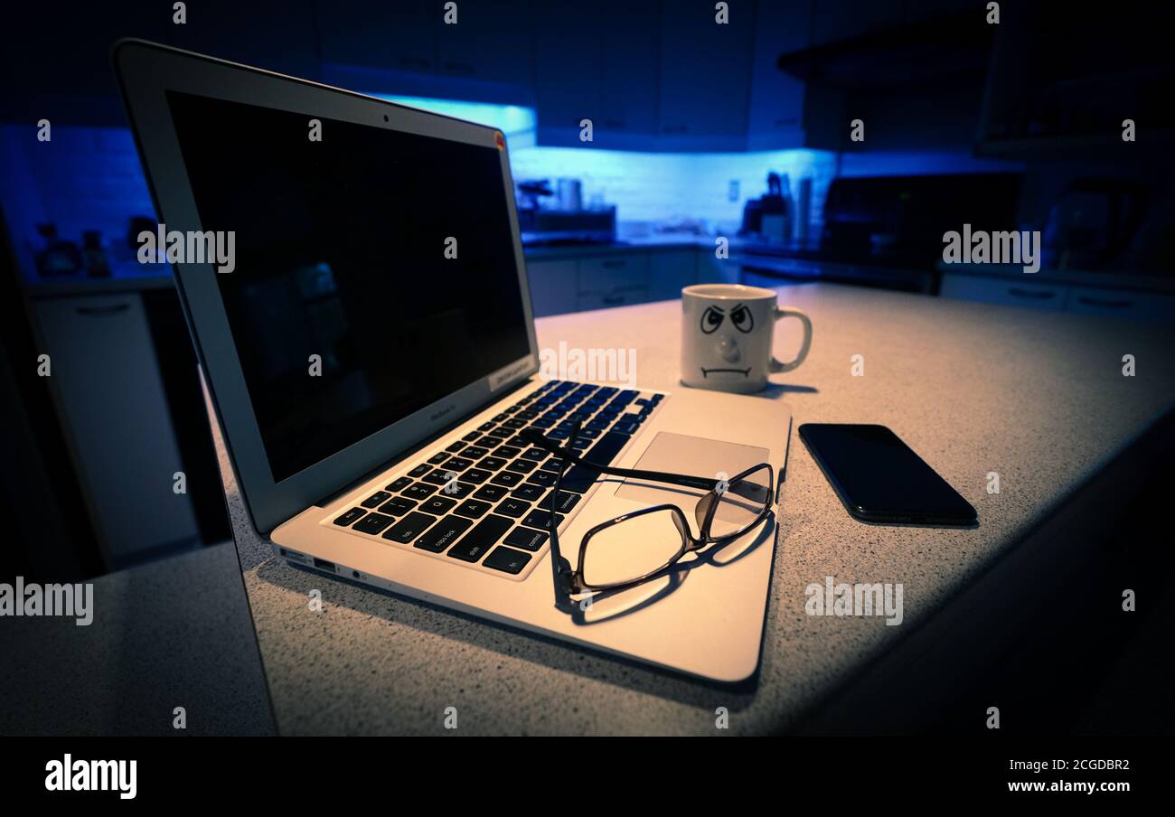 Montreal,Quebec,Canada,September 6, 2020.Concept of teleworking from home..Credit:Mario Beauregard/Alamy News Stock Photo