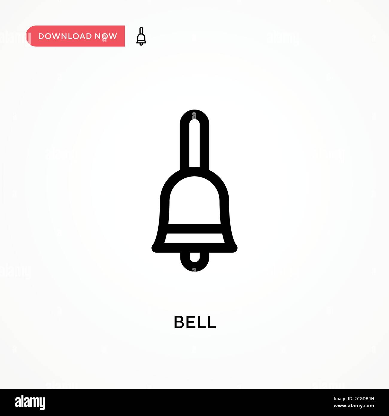 Bell Simple Vector Icon Modern Simple Flat Vector Illustration For 