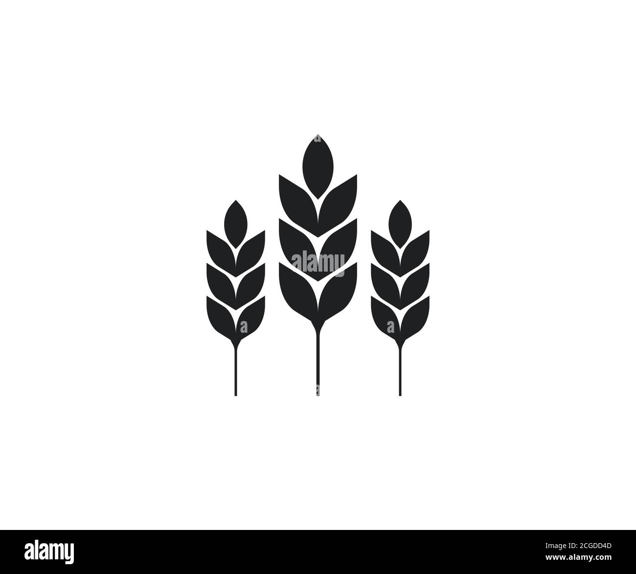 Wheat, crop, grain, agriculture icon. Vector illustration, flat design  Stock Vector Image \u0026 Art - Alamy, image size:1300x1173