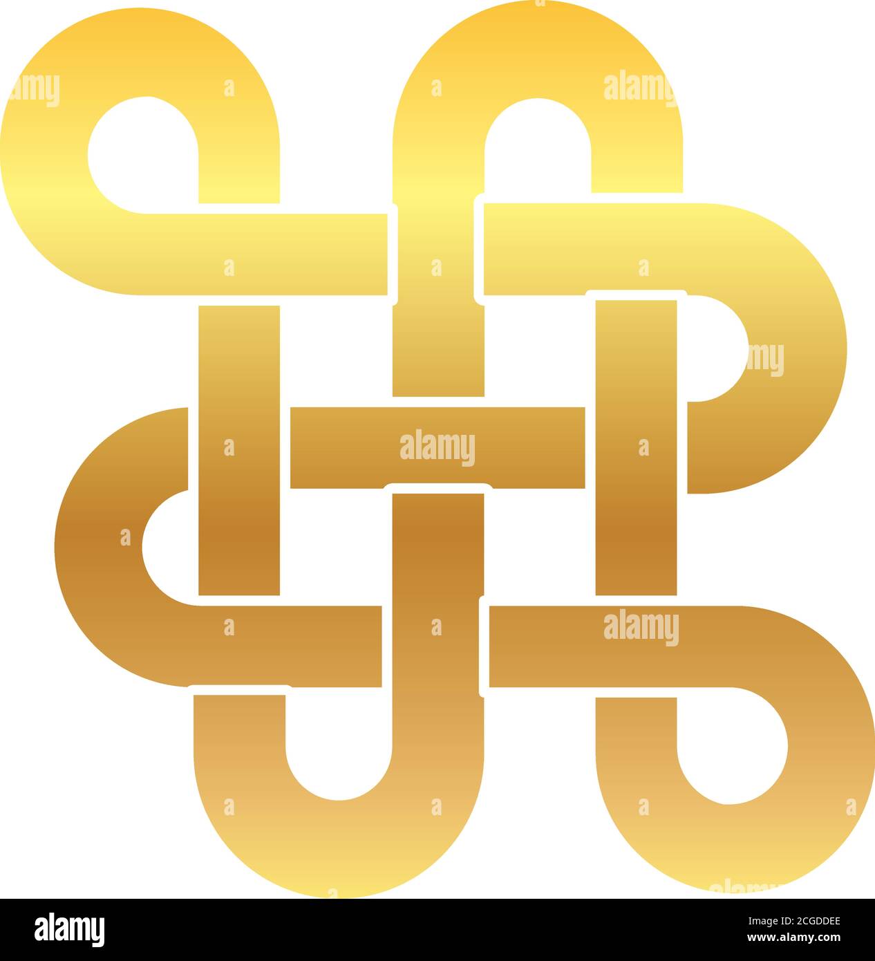 chinese knot icon gradient style, vector illustration Stock Vector ...