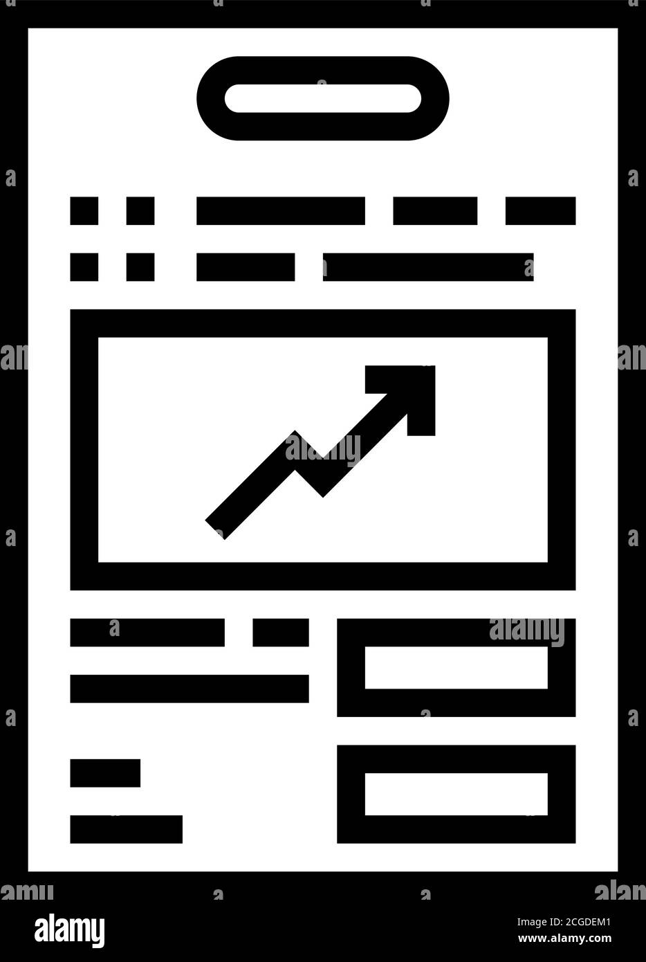 investment contract line icon vector isolated illustration Stock Vector ...