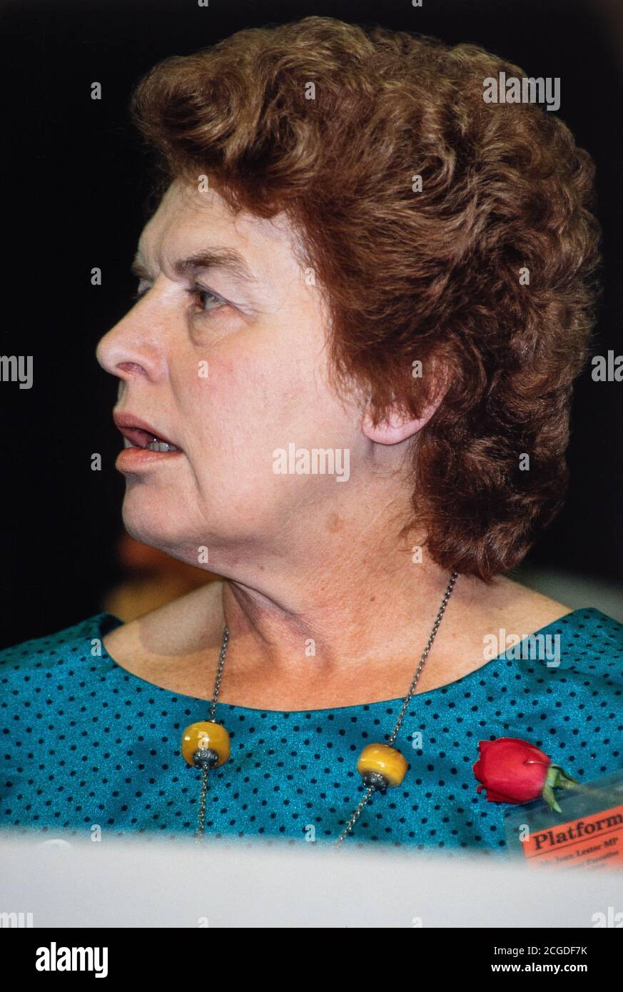 Joan Lestor MP at Labour Party Conference in Brighton. 30 September