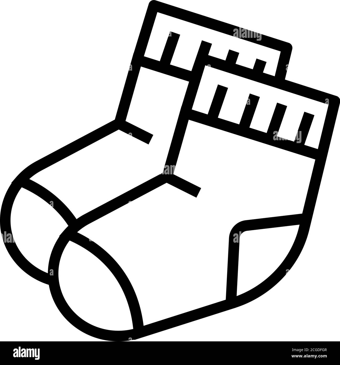 children socks line icon vector isolated illustration Stock Vector ...