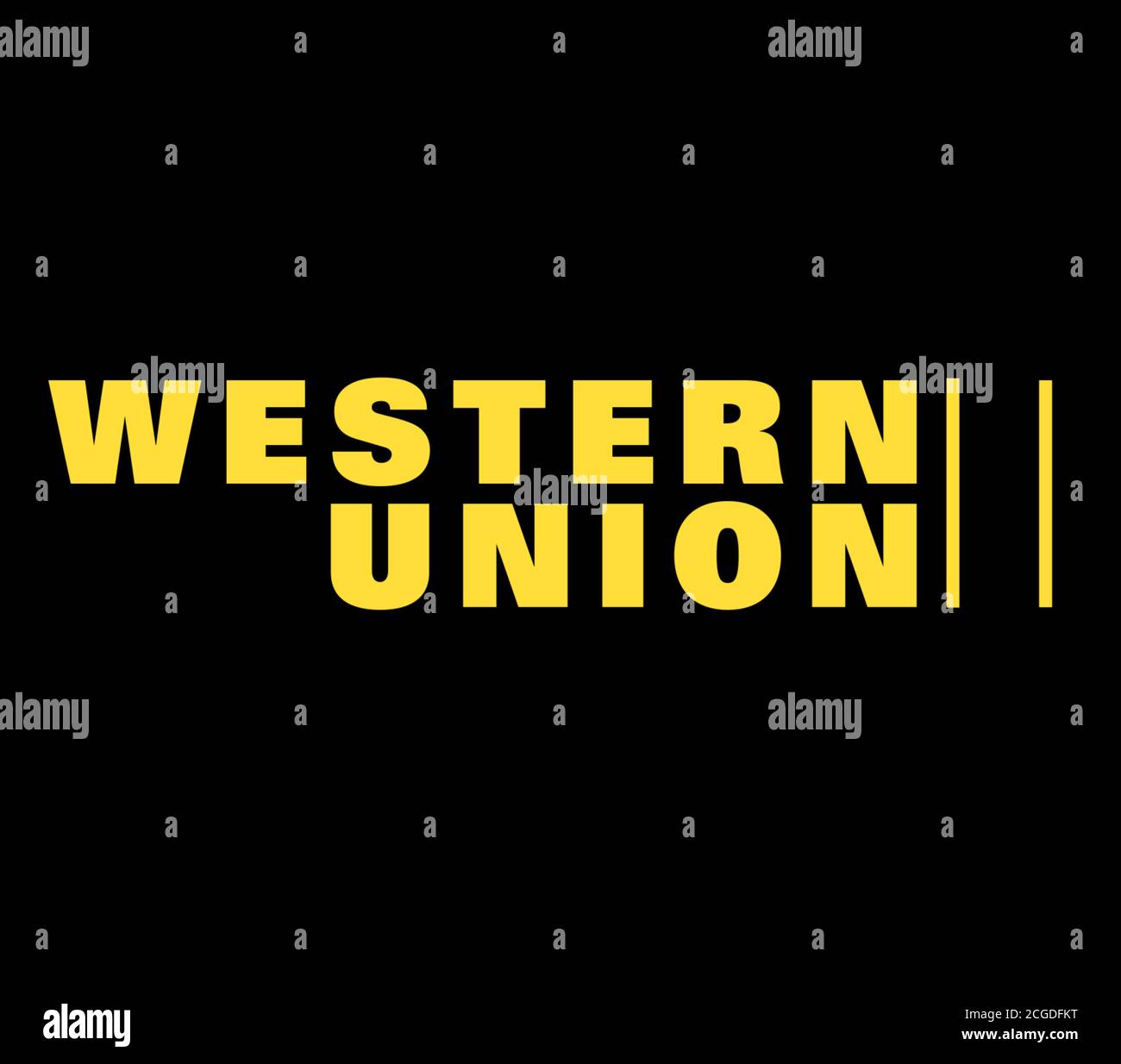 Western Union logo Stock Photo